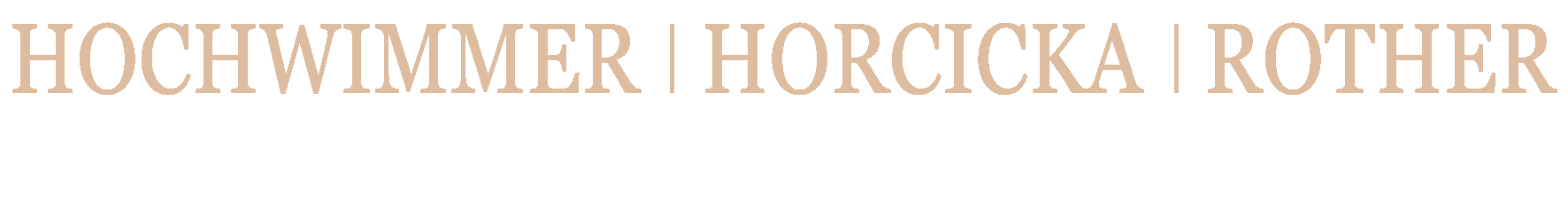 Logo HOCHWIMMER | HORCICKA | ROTHER